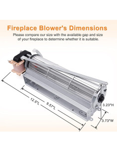 Kit Soplador Chimenea Adviace BLOT 130 CFM 120V 2