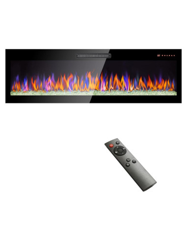 Chimenea Eléctrica GOAWGO 152 cm Control Remoto Multicolor