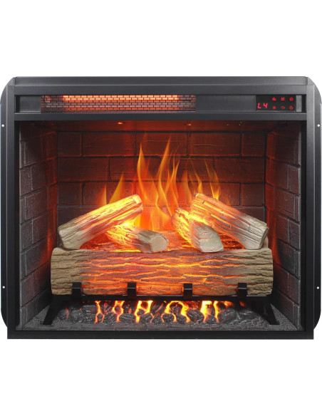 Chimenea eléctrica Genérico 60 cm con control remoto y troncos Chimenea eléctrica Genérico 60 cm con control remoto y troncos