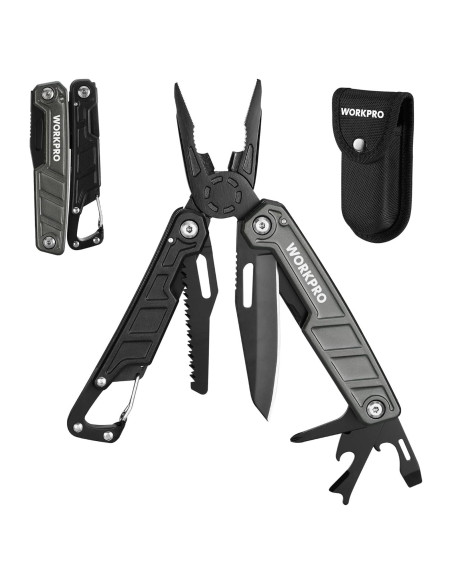 Multiherramienta WORKPRO 11 en 1 con Clip y Funda Multiherramienta WORKPRO 11 en 1 con Clip y Funda