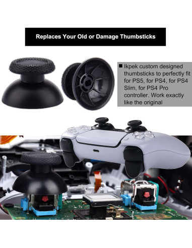 Reemplazo Joysticks Analógicos 3D Ikpek para PS5 - 4 Piezas