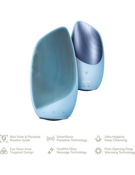 Cepillo Facial Térmico GESKE 6 en 1 Limpieza y Masaje Cepillo Facial Térmico GESKE 6 en 1 Limpieza y Masaje