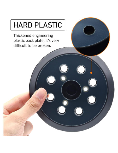 Pad de Reemplazo Lijadora 5" RUIHONGV para DeWalt y Makita Pad de Reemplazo Lijadora 5" RUIHONGV para DeWalt y Makita