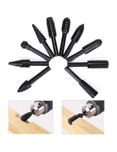 Juego de 10 Brocas de Tornillo ASNOMY 6.3mm para Carpintería 2