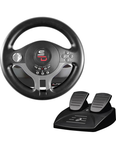 Volante con Pedales Subsonic SV250 para PS4, Xbox y Switch