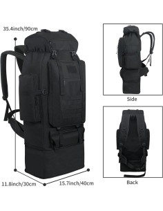 Mochila Táctica Militar Ogetok 100L Resistente al Agua 2