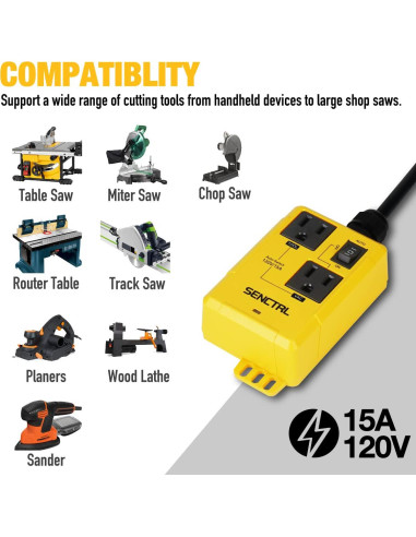 Interruptor Automático de Aspiradora SENCTRL AVS2000 15A