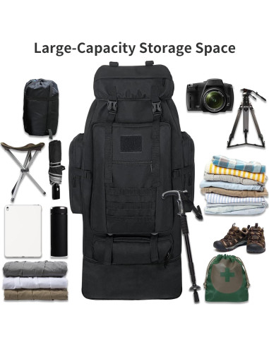 Mochila Táctica Militar Ogetok 100L Resistente al Agua