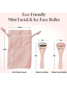 Set de Rodillos Faciales Kitsch Mini - Masajeador de Hielo Rubor 2