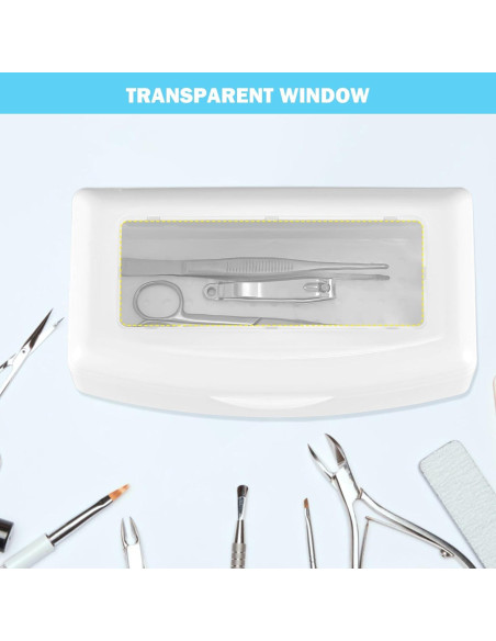 Caja Esterilizadora de Herramientas de Uñas Soiiw 22.5x10.5cm Caja Esterilizadora de Herramientas de Uñas Soiiw 22.5x10.5cm