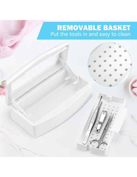 Caja Esterilizadora de Herramientas de Uñas Soiiw 22.5x10.5cm Caja Esterilizadora de Herramientas de Uñas Soiiw 22.5x10.5cm