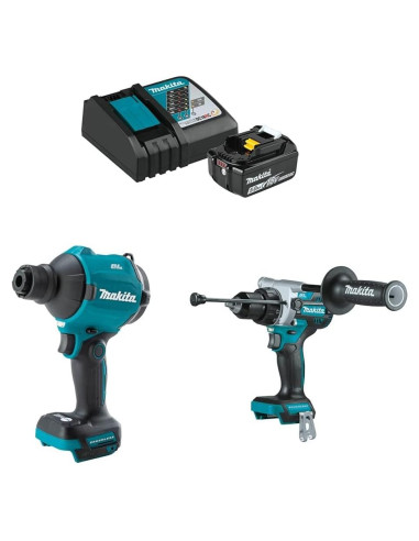 Makita Soplador Inflador 18V LXT y Martillo Perforador 1/2"