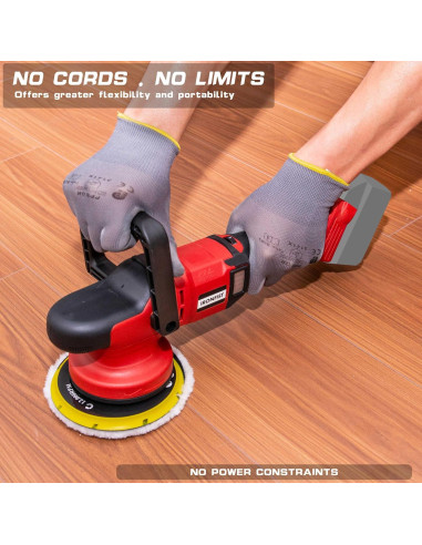 Pulidora Orbital Inalámbrica IRONFIST 6" 750-6800RPM Sin Batería