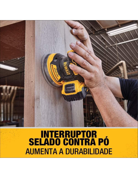 Lijadora Orbital DEWALT 20V MAX con Batería y Cargador Lijadora Orbital DEWALT 20V MAX con Batería y Cargador