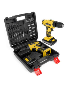 Taladro Inalámbrico 21V Jar-owl con 37 Piezas y Cargador