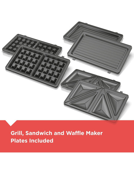 Plancha 3-en-1 BLACK+DECKER WM2000SD Compacta Antiadherente Plancha 3-en-1 BLACK+DECKER WM2000SD Compacta Antiadherente