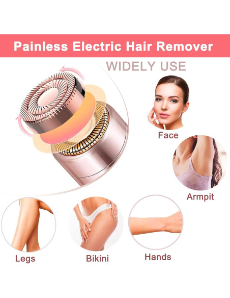 Removedor de Vello Facial Eléctrico Laikme Azul Recargable Removedor de Vello Facial Eléctrico Laikme Azul Recargable