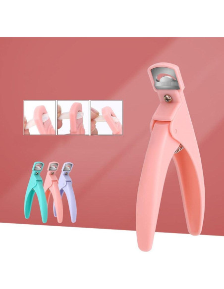 Cortador de Uñas Acrílicas Profesional Pxiryanlow Rosa Cortador de Uñas Acrílicas Profesional Pxiryanlow Rosa