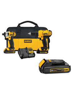 Taladro Inalámbrico DEWALT 20V Max DCK240C2 2-Herramientas