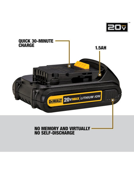 Taladro Inalámbrico DEWALT 20V Max DCK240C2 2-Herramientas Taladro Inalámbrico DEWALT 20V Max DCK240C2 2-Herramientas