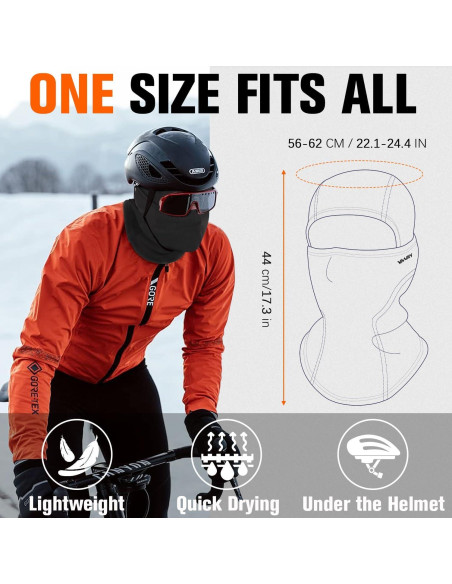 Balaclava Térmica YANIKY para Esquí y Motocicleta - Negro Balaclava Térmica YANIKY para Esquí y Motocicleta - Negro