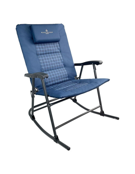 Silla Mecedora Plegable Black Sierra XL Respaldo Alto 136 kg Silla Mecedora Plegable Black Sierra XL Respaldo Alto 136 kg