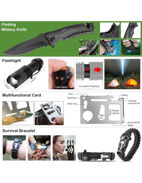 Kit de Primeros Auxilios 216 Piezas Verifygear para Emergencias Kit de Primeros Auxilios 216 Piezas Verifygear para Emergencias