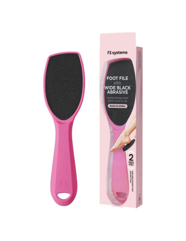 Lima de Pie Ancha F3 Systems Rosa Fucsia Removedor de Callos