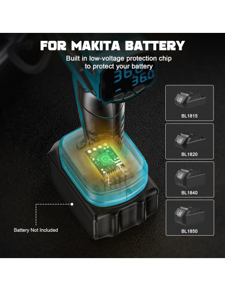 Compresor de Aire Portátil LIVOWALNY 160 PSI para Batería Makita 18V Compresor de Aire Portátil LIVOWALNY 160 PSI para Batería Makita 18V