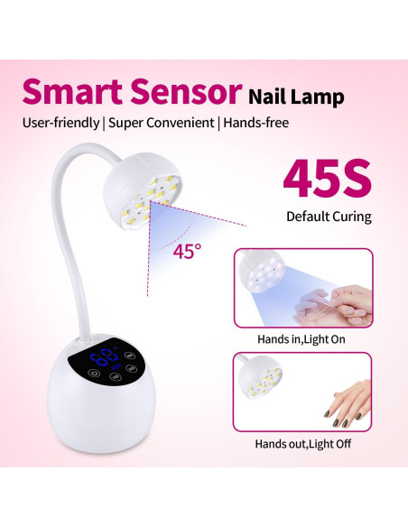 Lámpara UV para Uñas Kikugu M2 36W Inalámbrica con Temporizador Lámpara UV para Uñas Kikugu M2 36W Inalámbrica con Temporizador