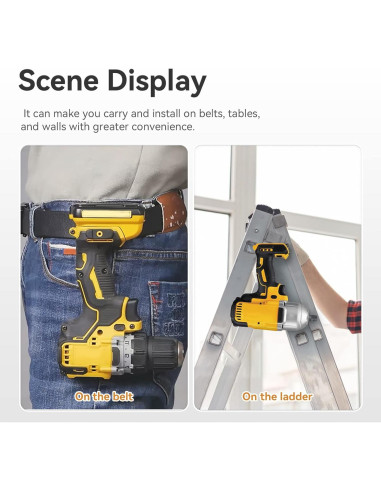 Clips de Cinturón Dewalt 6 Piezas Acero Inoxidable 304