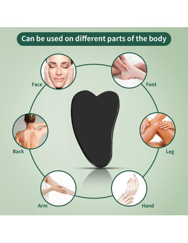 Juego de Rodillo de Jade y Gua Sha YLTNEUQER - Cuidado Facial