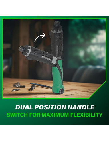 Destornillador Inalámbrico Metabo HPT DB3DL2 3.6V con 2 Baterías