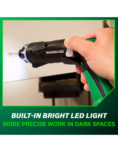 Destornillador Inalámbrico Metabo HPT DB3DL2 3.6V con 2 Baterías Destornillador Inalámbrico Metabo HPT DB3DL2 3.6V con 2 Baterías