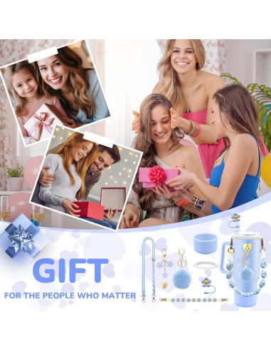 Juego de Accesorios Beofinest para Taza Stanley 30oz 40oz Azul