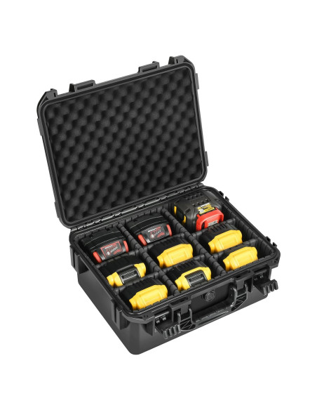 Estuche Duro Impermeable LOTOCASE para Baterías Dewalt/Milwaukee