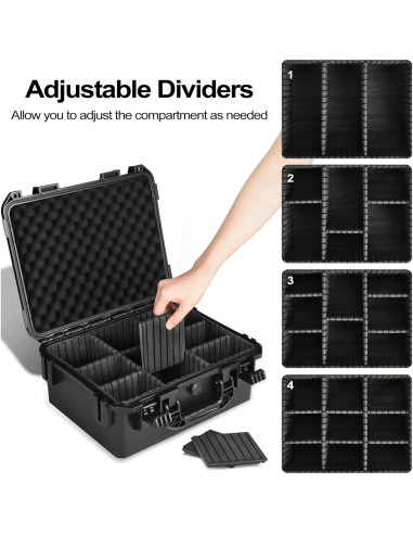 Estuche Duro Impermeable LOTOCASE para Baterías Dewalt/Milwaukee