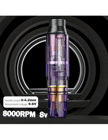 Kit de Máquina de Tatuaje Inalámbrica Wormhole WTK176 - 1,050 mAh