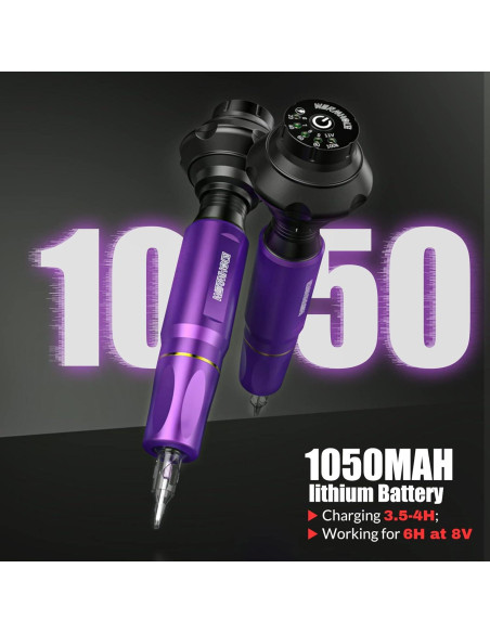 Kit de Máquina de Tatuaje Inalámbrica Wormhole WTK176 - 1,050 mAh Kit de Máquina de Tatuaje Inalámbrica Wormhole WTK176 - 1,050 mAh