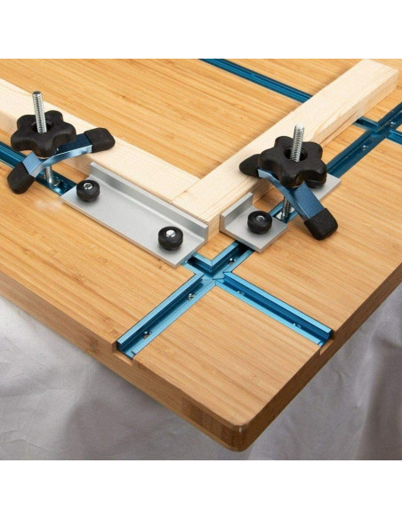 Kit de Intersección T-Track POWERTEC 71609V para Madera Kit de Intersección T-Track POWERTEC 71609V para Madera