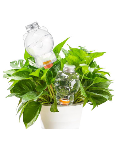 Paquete de 2 Picos de Riego Automático Oso 400 ml para Plantas