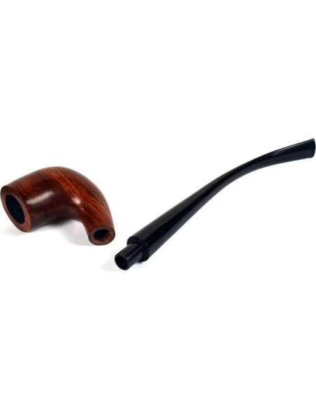 Pipa de Tabaco de Madera Pera Rota 26cm con Filtro 9mm Pipa de Tabaco de Madera Pera Rota 26cm con Filtro 9mm