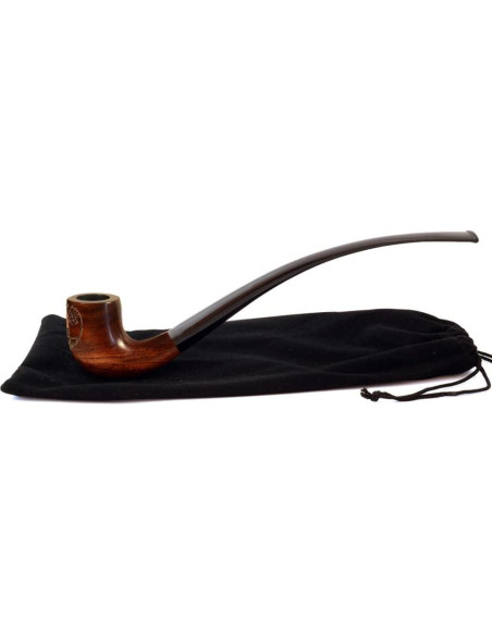 Pipa de Tabaco de Madera Pera Rota 26cm con Filtro 9mm Pipa de Tabaco de Madera Pera Rota 26cm con Filtro 9mm