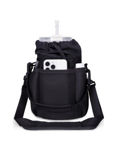 Soporte para Botellas de Agua ECOHUB Negro 40 oz Aislado