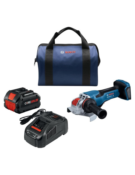 Amoladora Angular Bosch GWX18V-13PB14 18V X-LOCK 5-6" con Batería 8 Ah Amoladora Angular Bosch GWX18V-13PB14 18V X-LOCK 5-6" con Batería 8 Ah