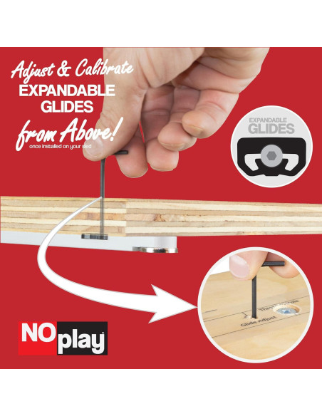 Barras de Inglete de Aluminio NoPlay 43.18 cm - Paquete de 2 Barras de Inglete de Aluminio NoPlay 43.18 cm - Paquete de 2