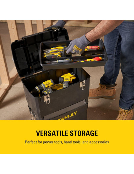 Caja de Herramientas Móvil STANLEY 1-93-968 2 Niveles 20 kg Caja de Herramientas Móvil STANLEY 1-93-968 2 Niveles 20 kg
