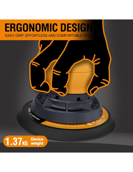 Lijadora Orbital Aleatoria Eléctrica MAXXT 5mm Naranja Lijadora Orbital Aleatoria Eléctrica MAXXT 5mm Naranja