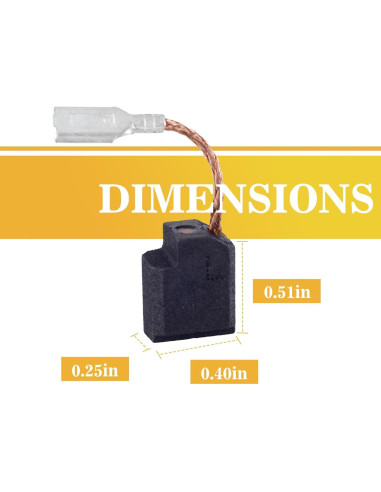 Paquete de 10 cepillos de carbón Dewalt 650916-01