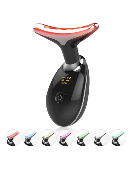 Masajeador Facial Portátil Li-Tek LED 7 Colores Cuidado Piel Masajeador Facial Portátil Li-Tek LED 7 Colores Cuidado Piel